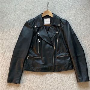 Mango leather jacket
